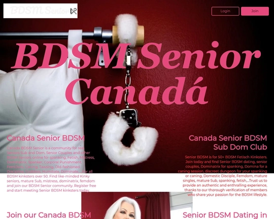 BDSM Senior Canada